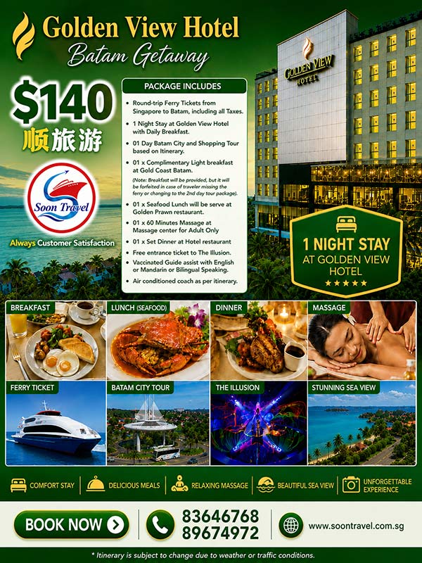 Batam Golden View Hotel Package