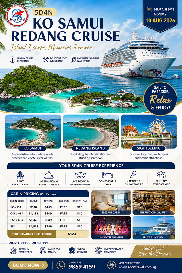 Genting Dream Cruise 5D4N (Ko Samui / Redang) Package