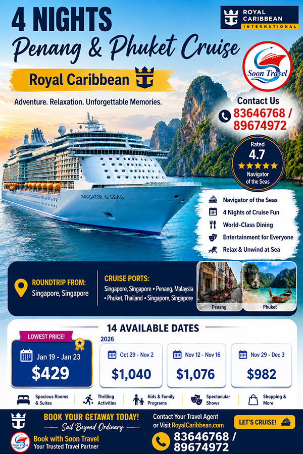 Royal Caribbean 4N Penang & Phuket