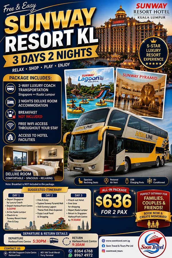 Sunway Resort KL 3D2N 