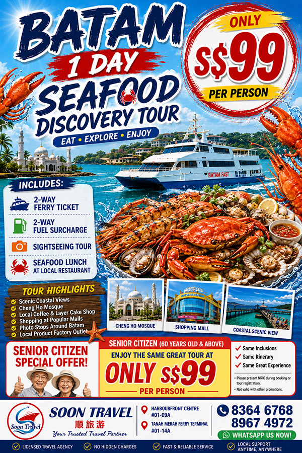 Batam 1 Day Seafood Discovery Tour