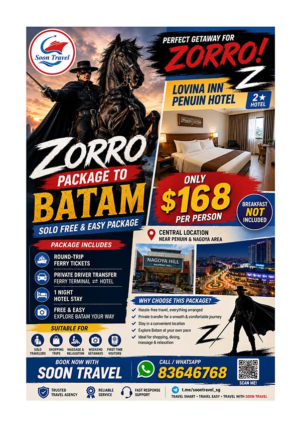 Zoro Package to Batam