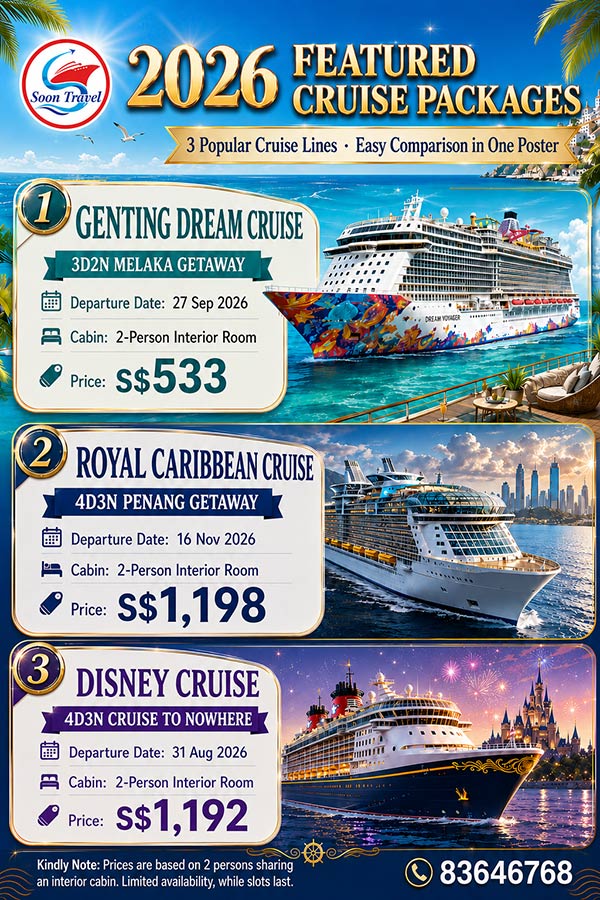 2026 Featured Cruise Packages